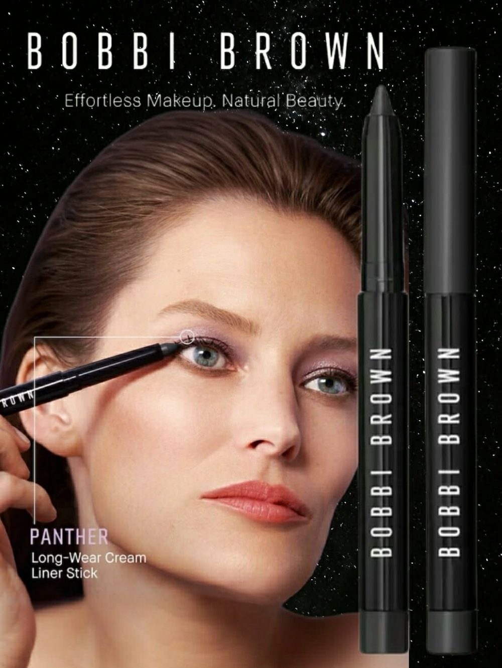 Bobbi Brown Long-Wear Cream Eyeliner Stick PANTHER Rich Black BNIB